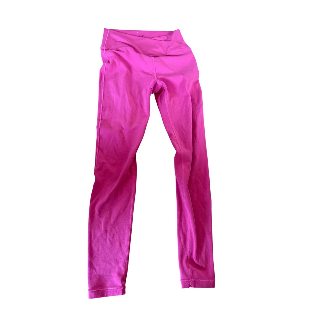 Athleta Girl Transcend Crossover 7/8 Tight Leggings Pink Medium 8-10